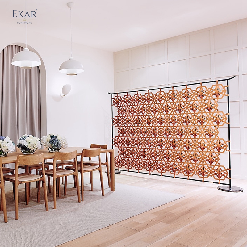 EKAR Lumina Room Screen | Top-Luxury Diamond-Pattern Decorative Room Divider