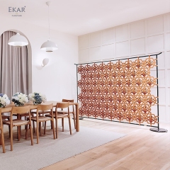 EKAR Lumina Room Screen | Top-Luxury Diamond-Pattern Decorative Room Divider
