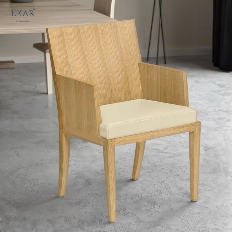 EKAR Elara Dining Chair | Top-Luxury Solid Wood with Padded Seat