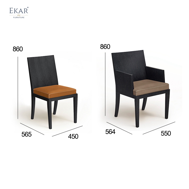 EKAR Elara Dining Chair | Top-Luxury Solid Wood with Padded Seat