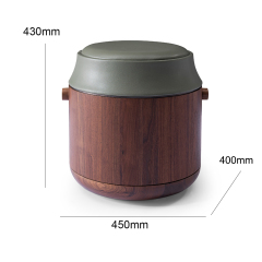 EKAR FURNITURE Light Luxury Series Leather Seat Pouf