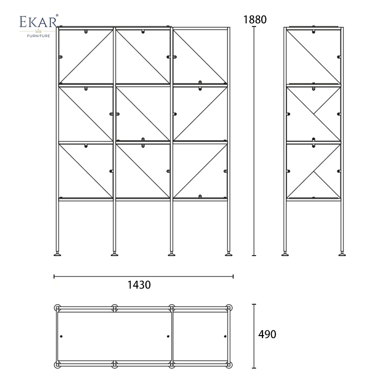 Modern Metal-Leg Hallway Cabinet – Sleek Storage Solution for Contemporary Spaces