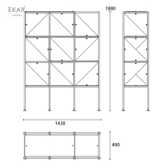 Modern Metal-Leg Hallway Cabinet – Sleek Storage Solution for Contemporary Spaces