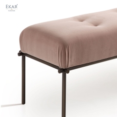 EKAR Sterling Regency Bench – Modern Luxury End-of-Bed Ottoman