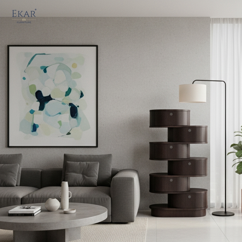 EKAR Altair Vertical Storage Cabinet – Modern Luxury Tallboy &amp; Highboard