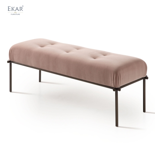 EKAR Sterling Regency Bench – Modern Luxury End-of-Bed Ottoman