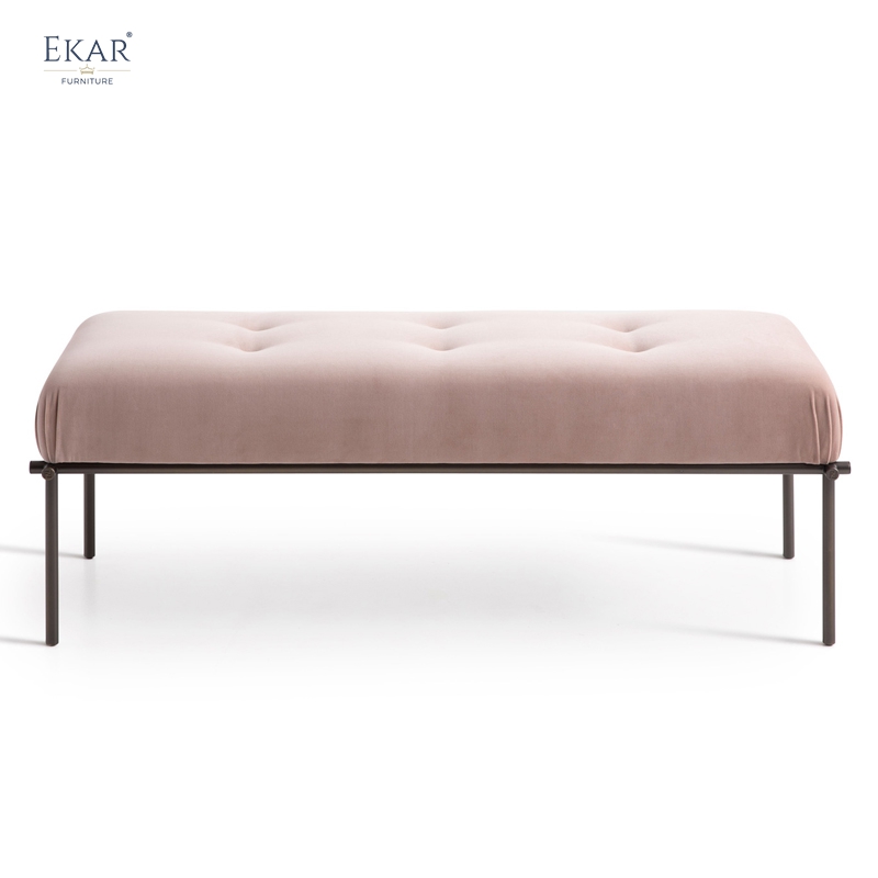 EKAR Sterling Regency Bench – Modern Luxury End-of-Bed Ottoman