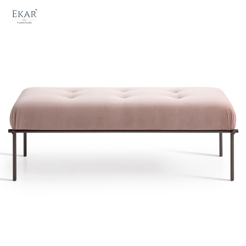 EKAR Sterling Regency Bench – Modern Luxury End-of-Bed Ottoman