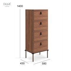 EKAR Orion Vertical Cabinet – Modern Luxury Tallboy & Storage Highboard
