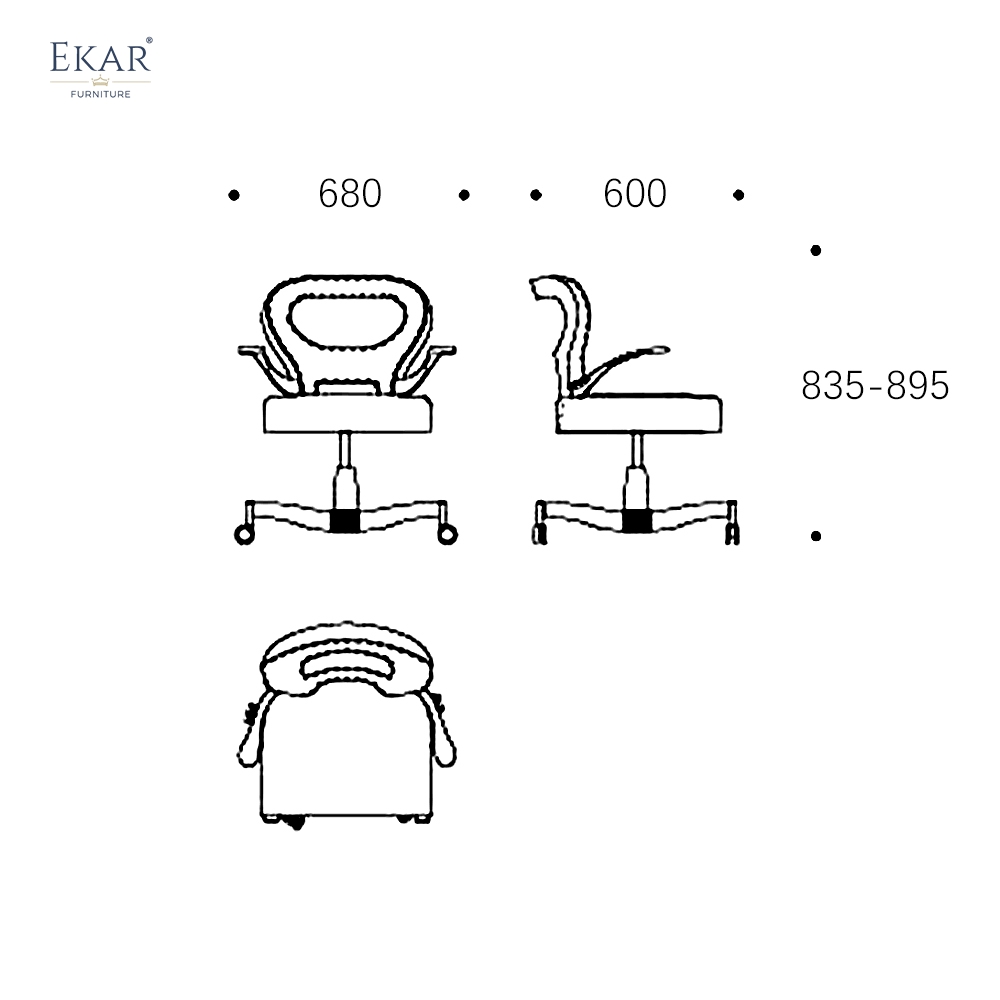 EKAR Vance Executive Desk Chair – Modern Luxury Leather Office Seating
