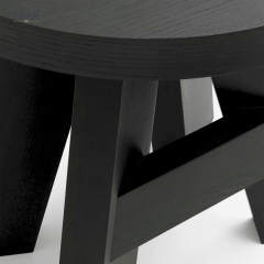 EKAR Calder Sculptural Side Table – Minimalist Solid Wood Decorative Furniture