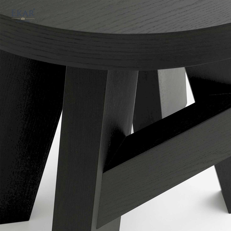 EKAR Calder Sculptural Side Table – Minimalist Solid Wood Decorative Furniture