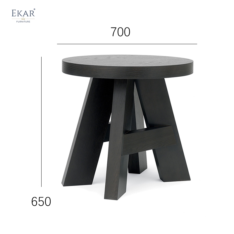 EKAR Calder Sculptural Side Table – Minimalist Solid Wood Decorative Furniture