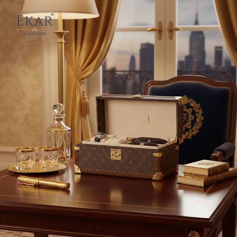 EKAR Collector's Treasure Chest | Gold-Plated Copper Multifunctional Storage Chest