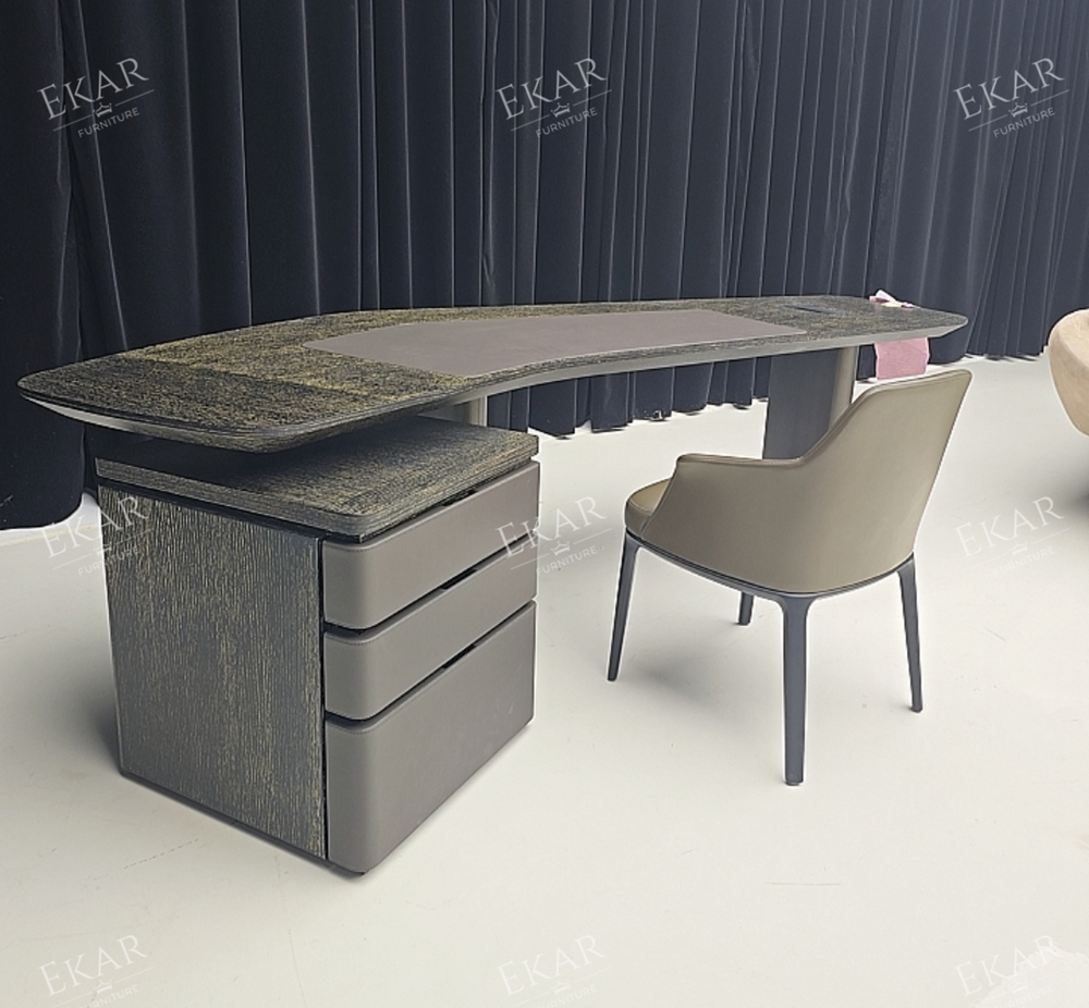EKAR Kian Architectural Desk – Modern Minimalist Home Office Table