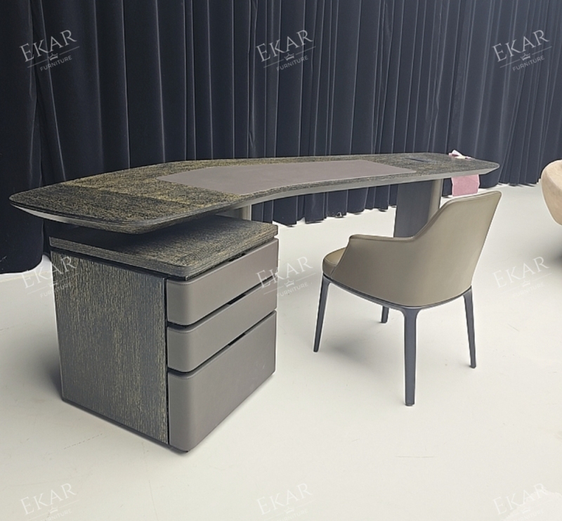 EKAR Kian Architectural Desk – Modern Minimalist Home Office Table