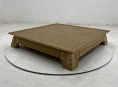 EKAR Vera Solid Wood Coffee Table – Large Living Room Centerpiece