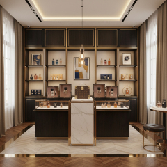 EKAR Atelier Monogram Fragrance Coffret | Gilded Copper Luxury Perfume Display Case