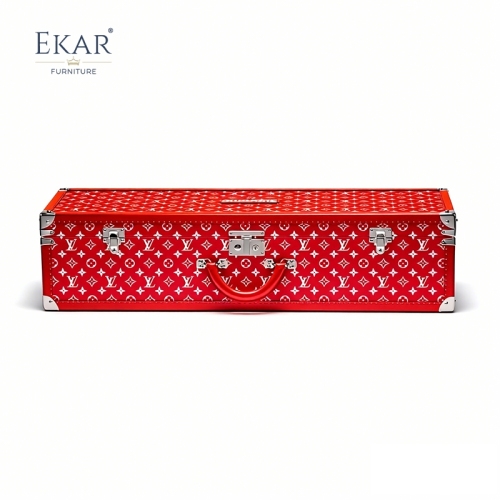 EKAR Urban Collector Monogram Skateboard Case | Gilded Copper Display Trunk