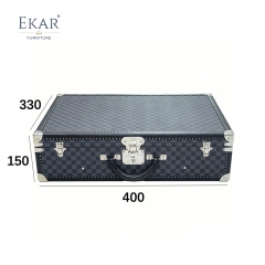 EKAR Executive Monogram Tech Briefcase | Gilded Copper Laptop & Electronics Trunk