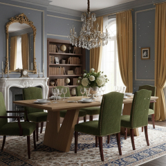 EKAR "Noble" Solid Wood Dining Table - Quiet Luxury Dining Room Furniture