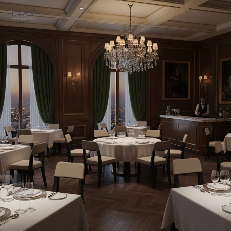 Modern Premium Fabric/Leather Upholstery dining chair