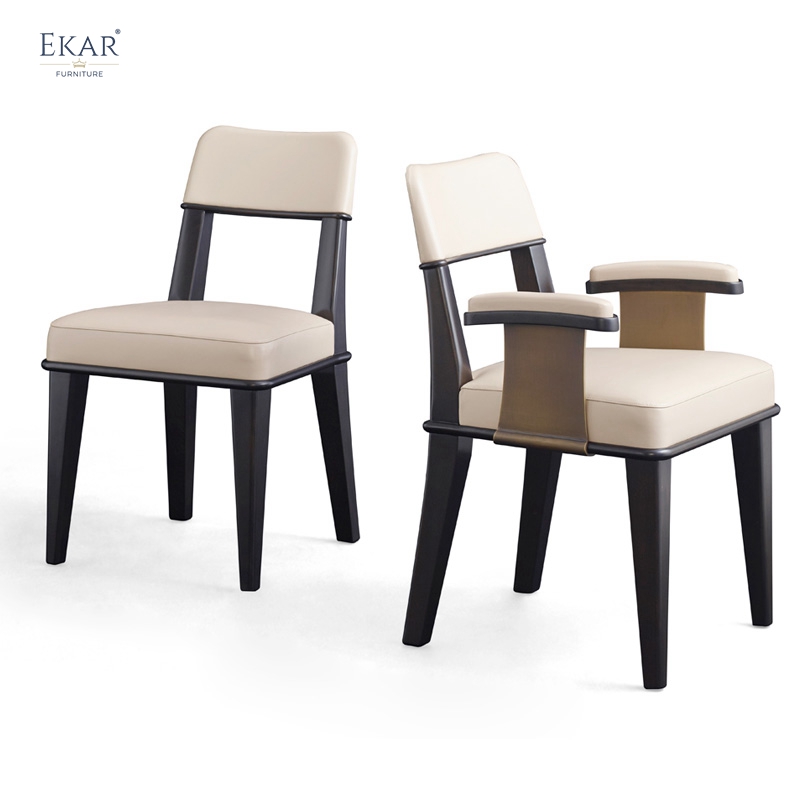 Modern Premium Fabric/Leather Upholstery dining chair
