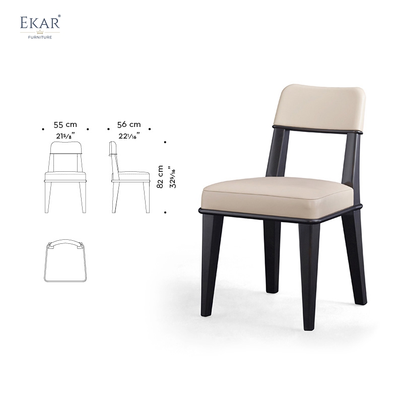 Modern Premium Fabric/Leather Upholstery dining chair