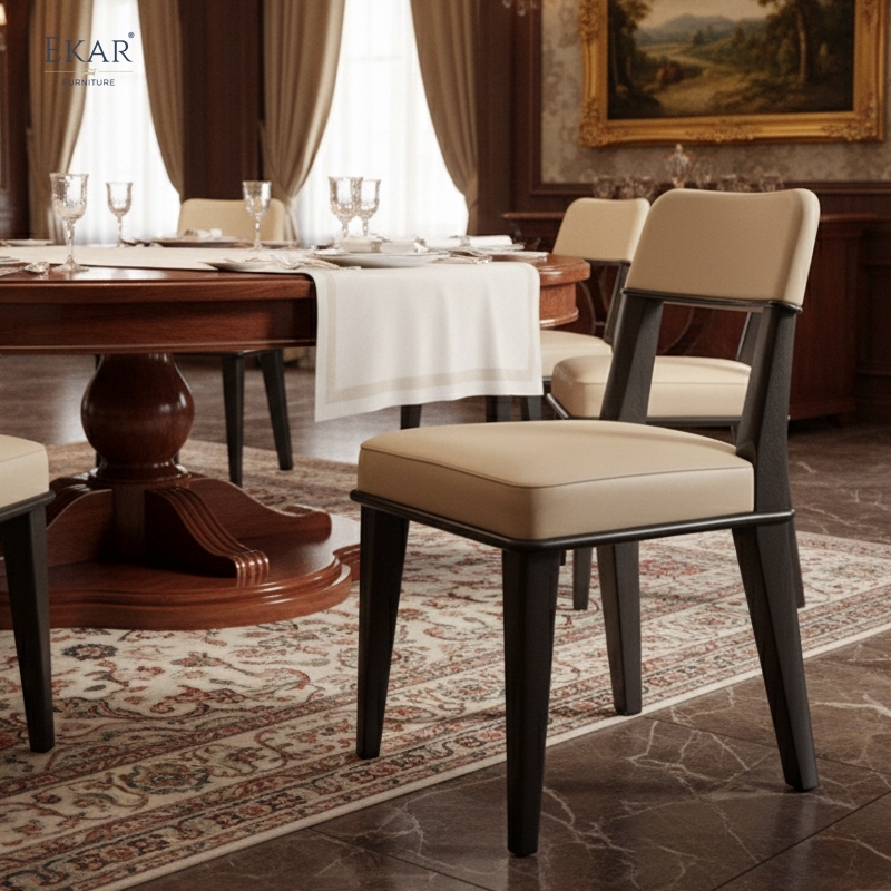 Modern Premium Fabric/Leather Upholstery dining chair