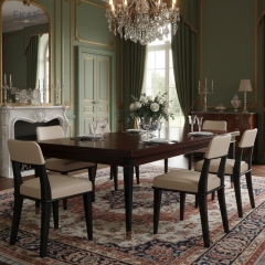 Modern Premium Fabric/Leather Upholstery dining chair