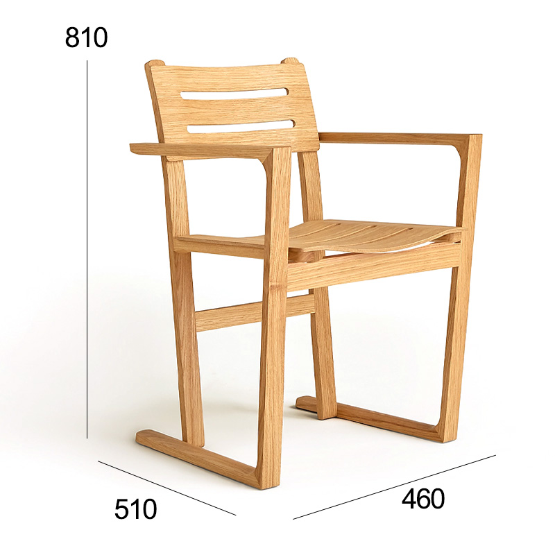 EKAR Equinox Dining Armchair | Top-Luxury Solid Wood with Genuine Leather Details