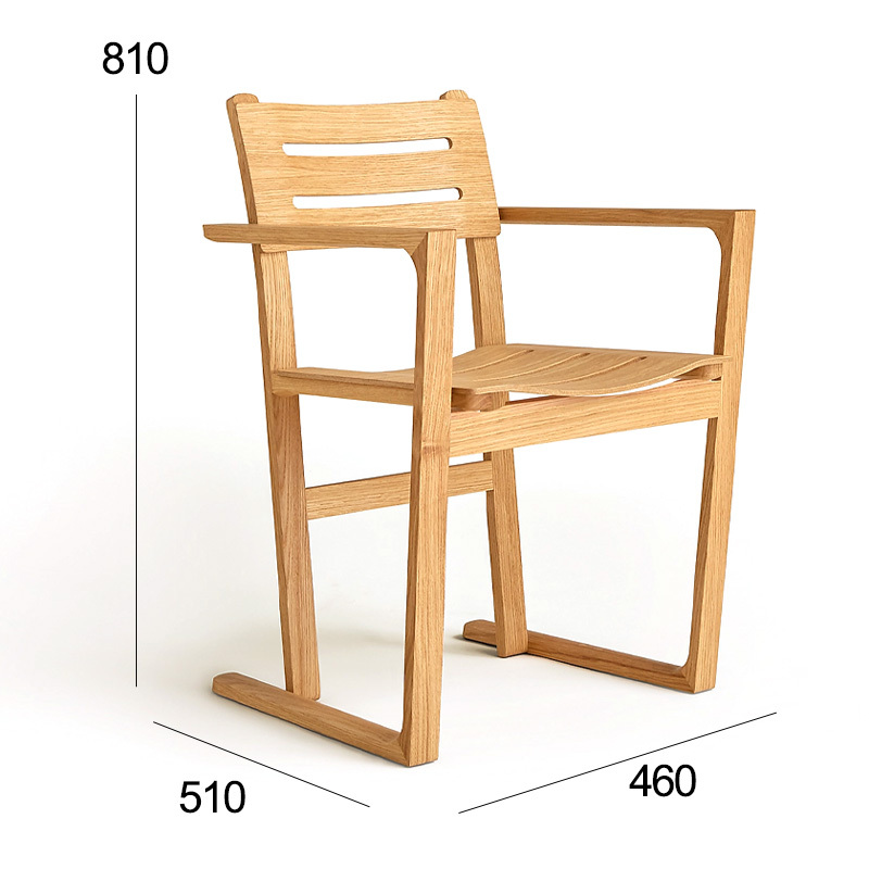 EKAR Equinox Dining Armchair | Top-Luxury Solid Wood with Genuine Leather Details