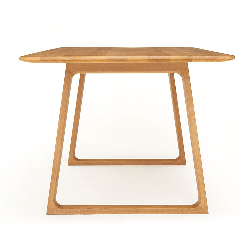 EKAR Solara Long Dining Table | Top-Luxury Solid Wood (Fabric/Leather Base Optional)