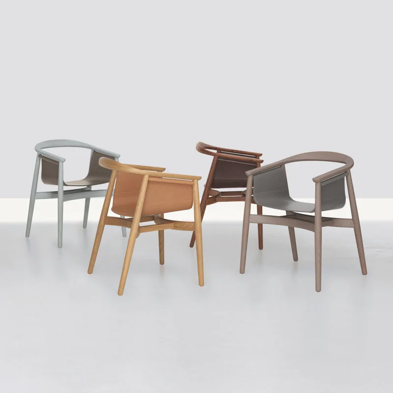 EKAR Zenith Dining Chair | Top-Luxury Solid Wood with Genuine Leather Details