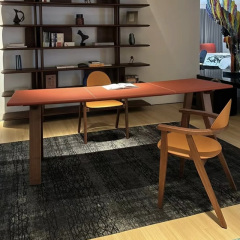EKAR Lyra Dining Chair | Top-Luxury Solid Wood with Genuine Leather Accents