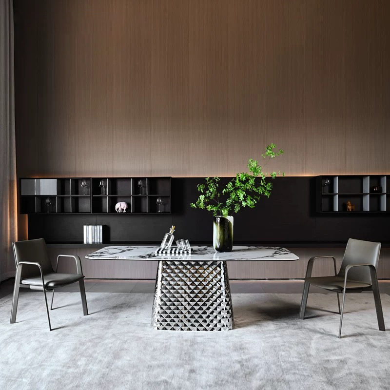 EKAR Sella Dining Chair | Top-Luxury Solid Wood with Full Genuine Leather Wrap