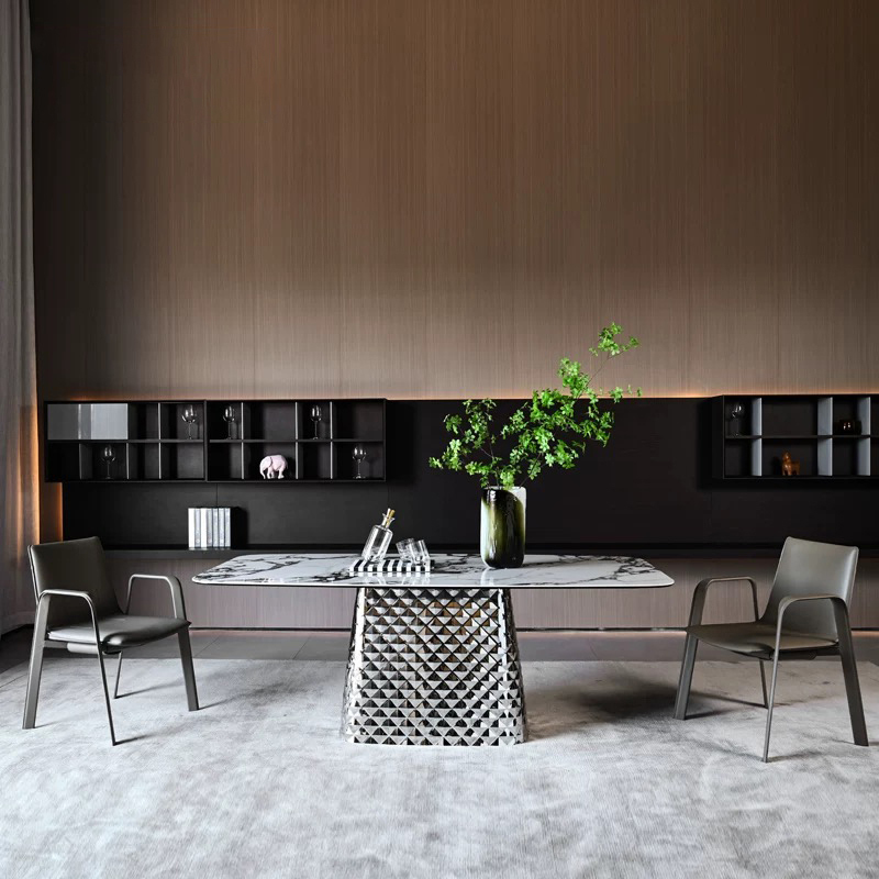 EKAR Sella Dining Chair | Top-Luxury Solid Wood with Full Genuine Leather Wrap