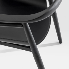 EKAR Zenith Dining Chair | Top-Luxury Solid Wood with Genuine Leather Details