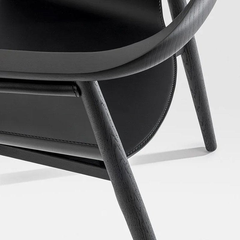 EKAR Zenith Dining Chair | Top-Luxury Solid Wood with Genuine Leather Details
