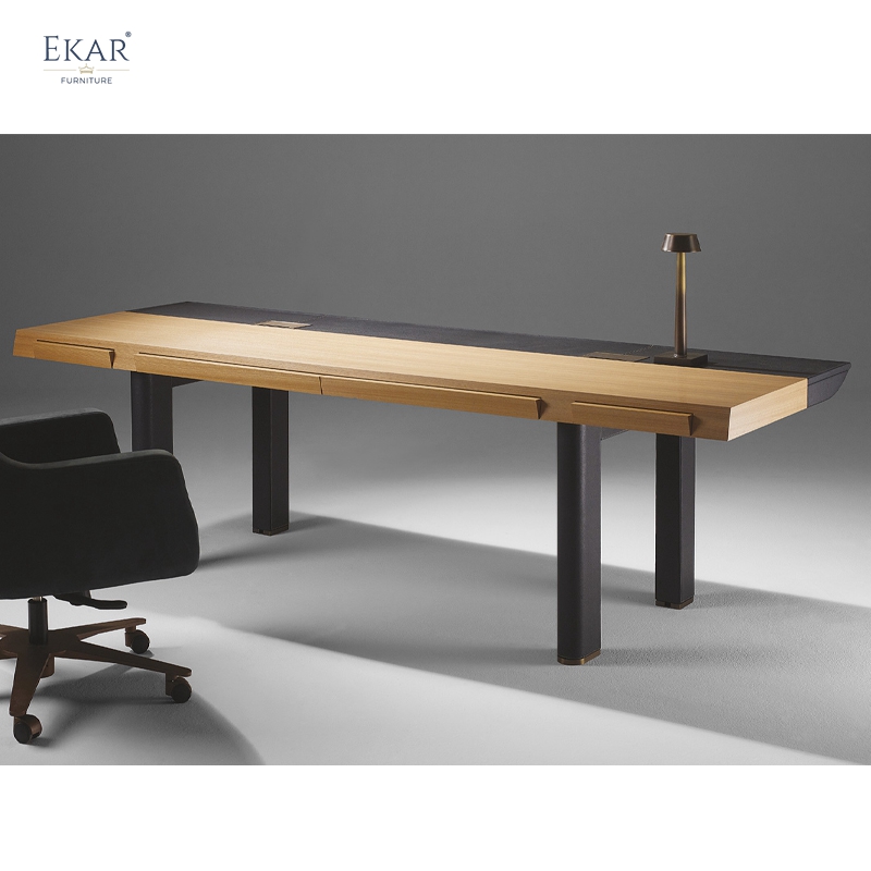 EKAR "Nexus" Executive Desk - Seriously Stylish Modern Wood & Metal Office Furniture