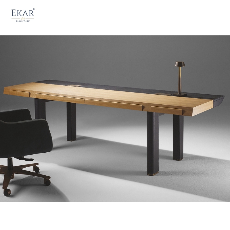 EKAR "Nexus" Executive Desk - Seriously Stylish Modern Wood & Metal Office Furniture
