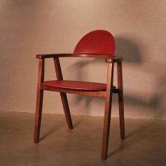 EKAR Lyra Dining Chair | Top-Luxury Solid Wood with Genuine Leather Accents