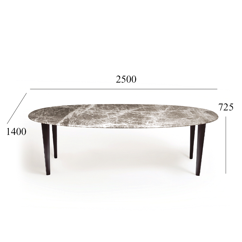 EKAR Lira Round Dining Table | Top-Luxury Natural Marble Top & Leather-Wrapped Legs
