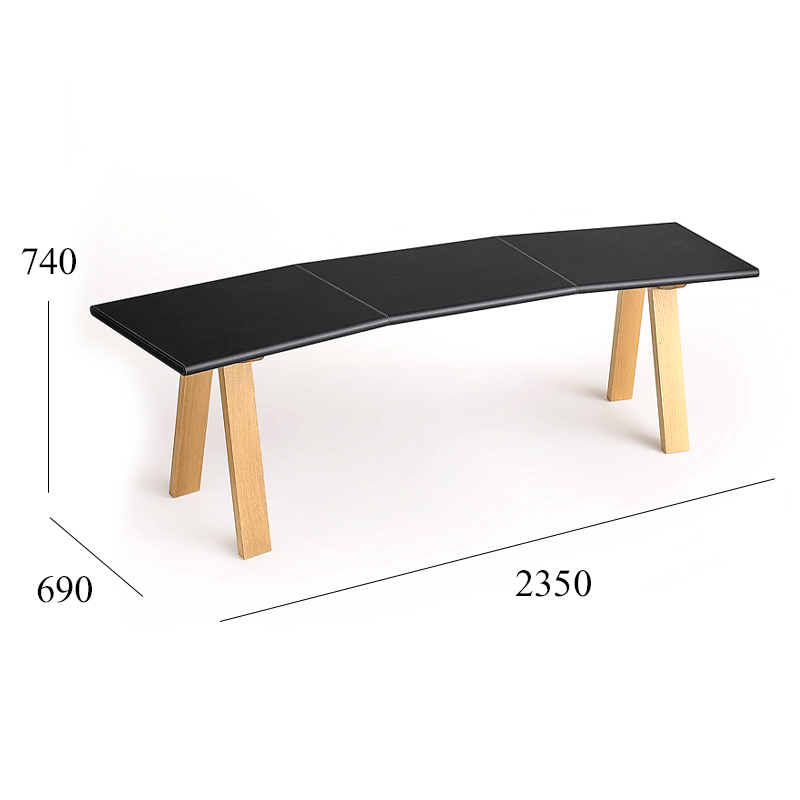 EKAR Veyra Writing Desk | Top-Luxury Solid Wood with Genuine Leather Accents