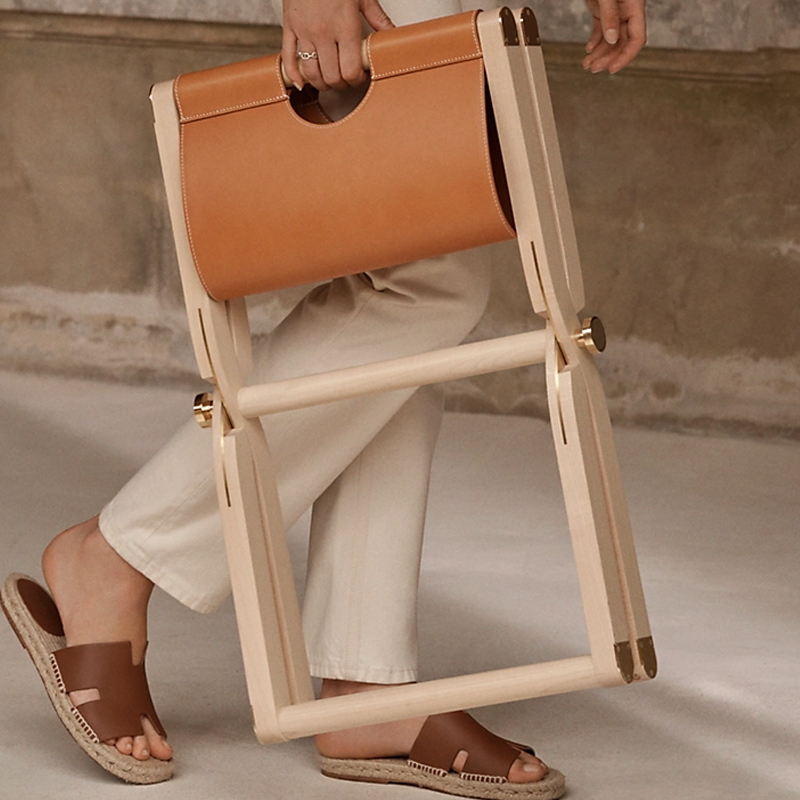 EKAR Calista Stool | Top-Luxury Solid Wood Frame & Genuine Leather Seat
