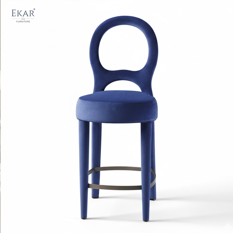 EKAR "Zenith" Modern Upholstered Bar Stool - Designer Restaurant Furniture