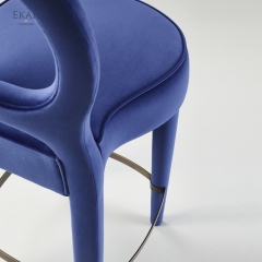 EKAR "Zenith" Modern Upholstered Bar Stool - Designer Restaurant Furniture