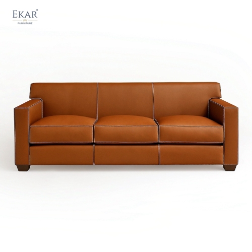 EKAR Seraphina Sofa | Top-Luxury Genuine Leather 3-Seater – Elegance for High-End Living Spaces