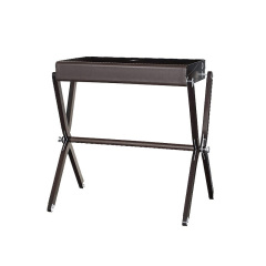 EKAR Seraphina Writing Desk | Top-Luxury Solid Wood with Leather & Metal Accents