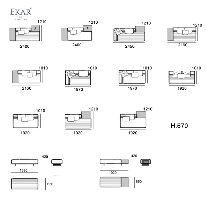 Metal Frame Single-Arm Modular Sofa Customizable Comfort and Style